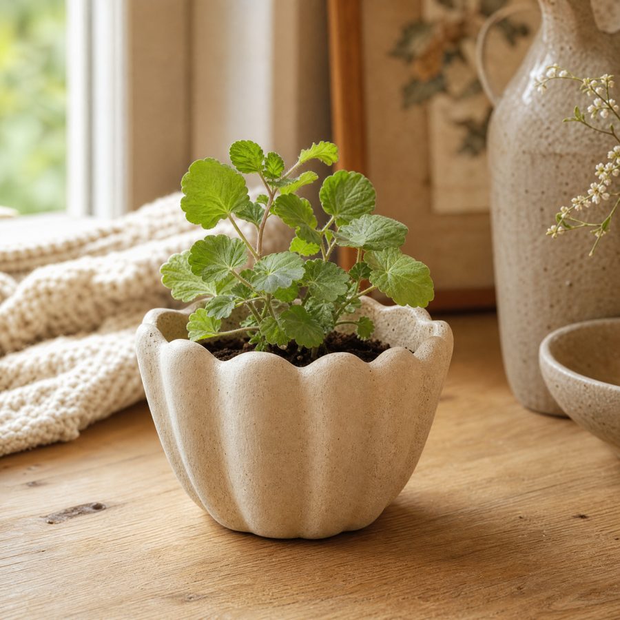 Scalloped planter